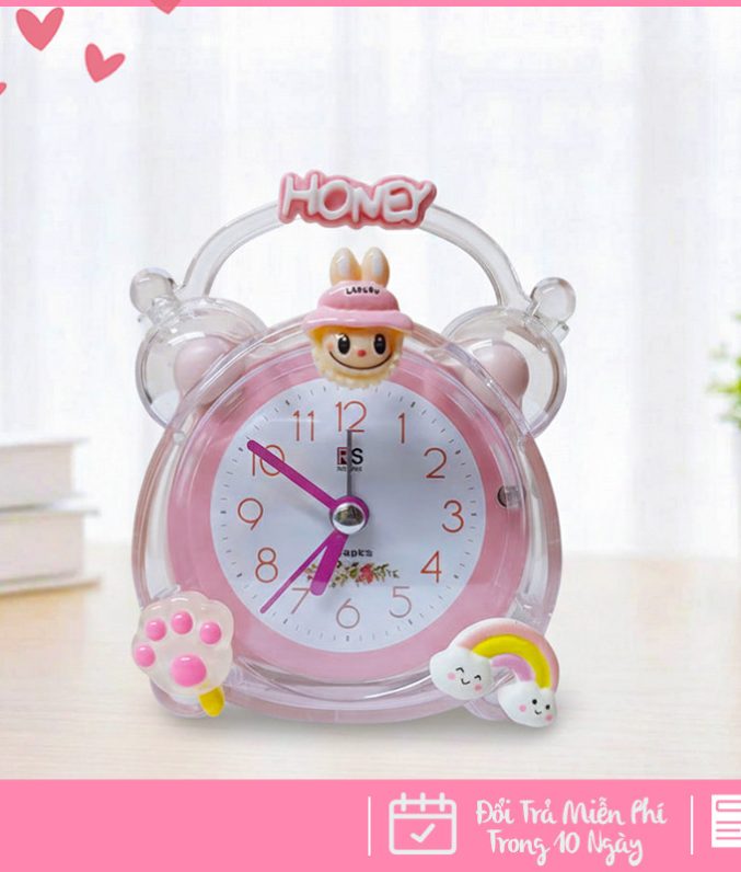 Đồng Hồ Báo Thức Hình Nhân Vật Hoạt Hình Dễ Thương Cho Bé