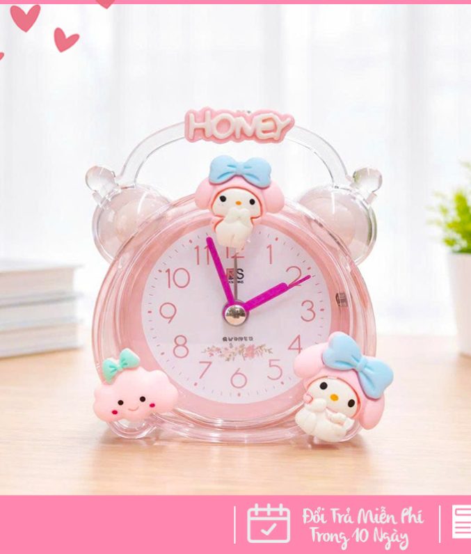 Đồng Hồ Báo Thức Hình Nhân Vật Hoạt Hình Dễ Thương Cho Bé