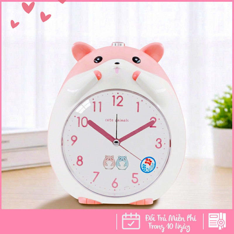 Đồng Hồ Báo Thức Hình Thú Dễ Thương Cho Bé Trang Trí Bàn Học Phòng Ngủ