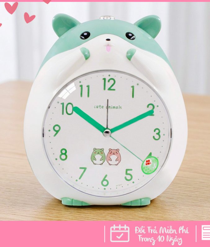 Đồng Hồ Báo Thức Hình Nhân Vật Hoạt Hình Dễ Thương Cho Bé