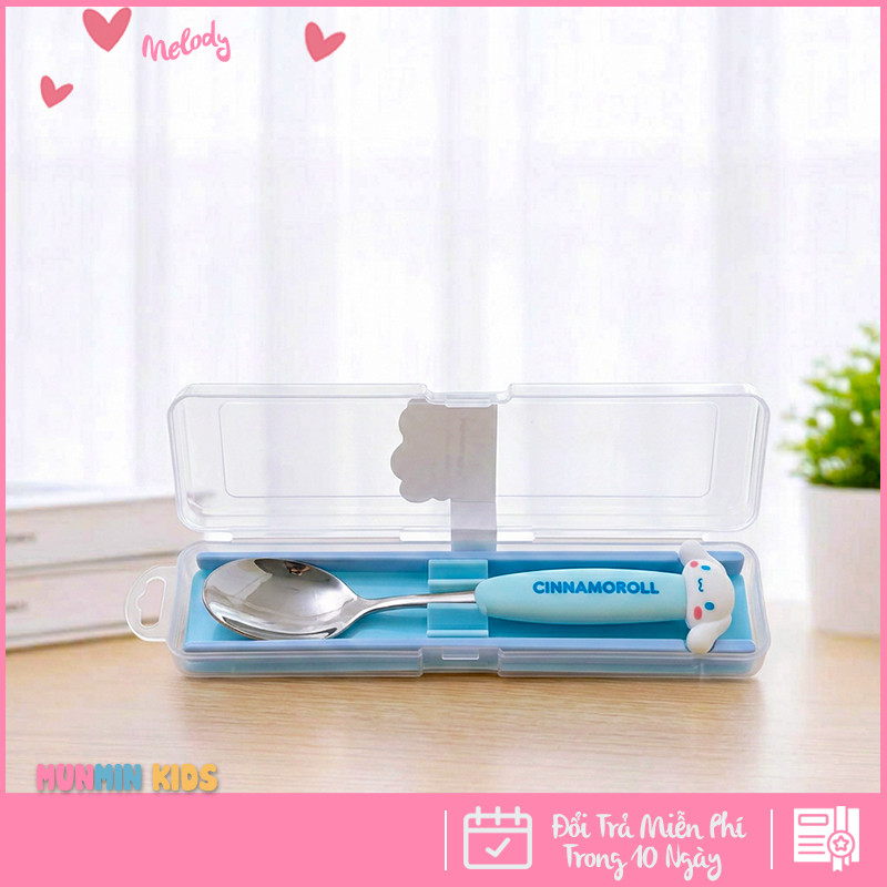 Bộ Thìa + Đũa Cho Bé 5 - 10 Tuổi – Thiết Kế Nhân Vật 3D Dễ Thương Cho Bé