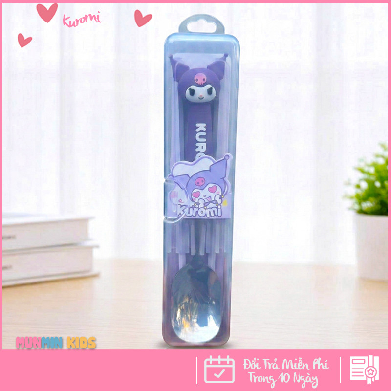 Bộ Thìa + Đũa Cho Bé 5 - 10 Tuổi – Thiết Kế Nhân Vật 3D Dễ Thương Cho Bé