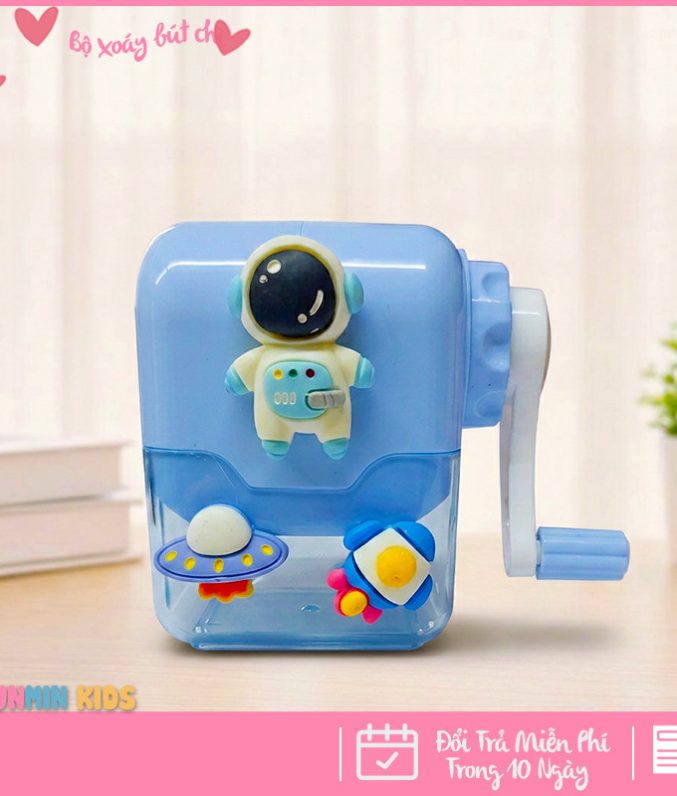 Bộ Xoáy Bút Chì Mini – Thiết Kế Nhân Vật 3D Dễ Thương , Quay Tay Tiện Lợi