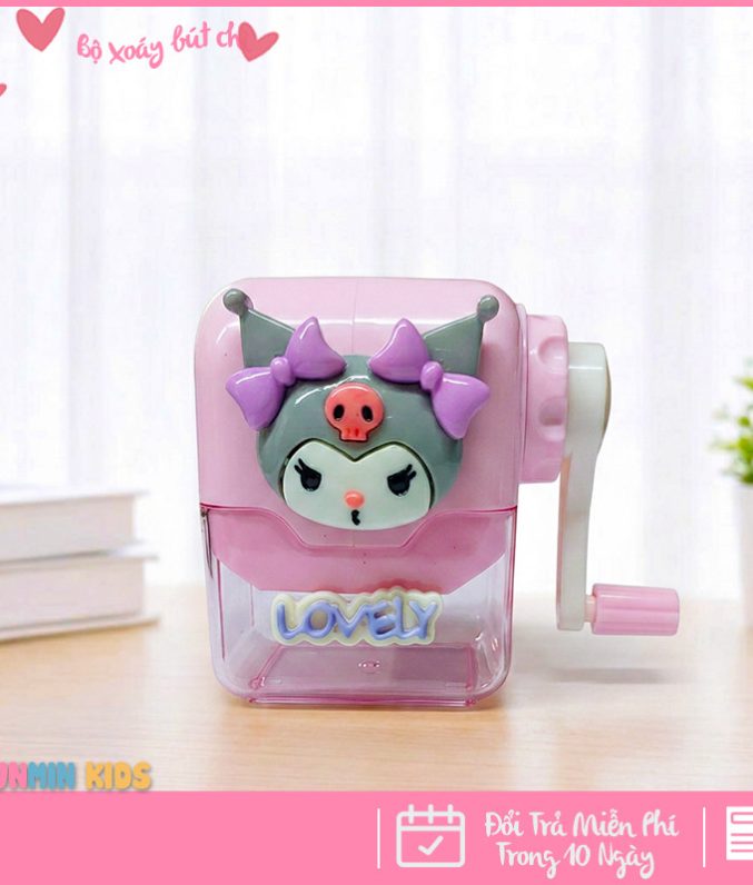 Bộ Xoáy Bút Chì Mini – Thiết Kế Nhân Vật 3D Dễ Thương , Quay Tay Tiện Lợi