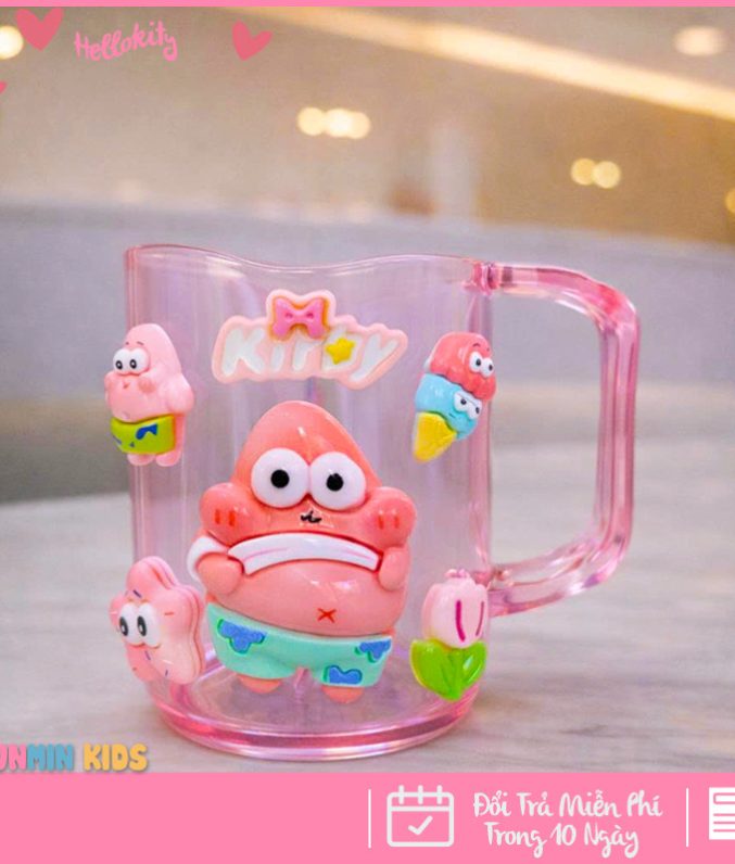 Cốc Đánh Răng 3D Cho Bé – Nhân Vật Dễ Thương bé yêu thích