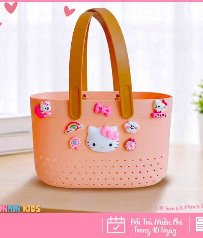 Giỏ Đựng Đồ Dùng Cho Bé Gái Nhân Vật Dễ Thương – Gọn Gàng, Xinh Xắn, Tiện Lợi Mỗi Ngày