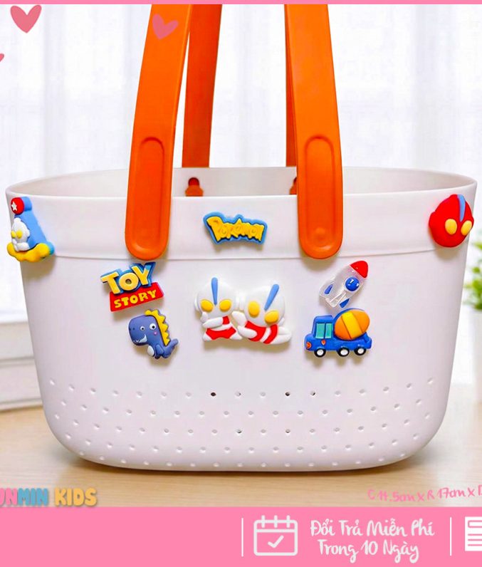 Giỏ Đựng Đồ Dùng Cho Bé Gái Nhân Vật Dễ Thương – Gọn Gàng, Xinh Xắn, Tiện Lợi Mỗi Ngày