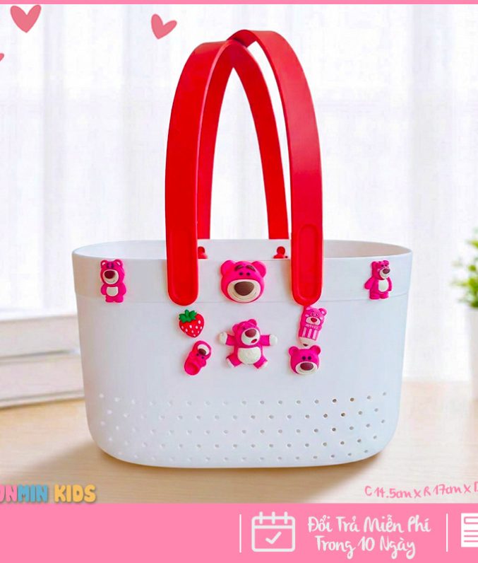 Giỏ Đựng Đồ Dùng Cho Bé Gái Nhân Vật Dễ Thương – Gọn Gàng, Xinh Xắn, Tiện Lợi Mỗi Ngày