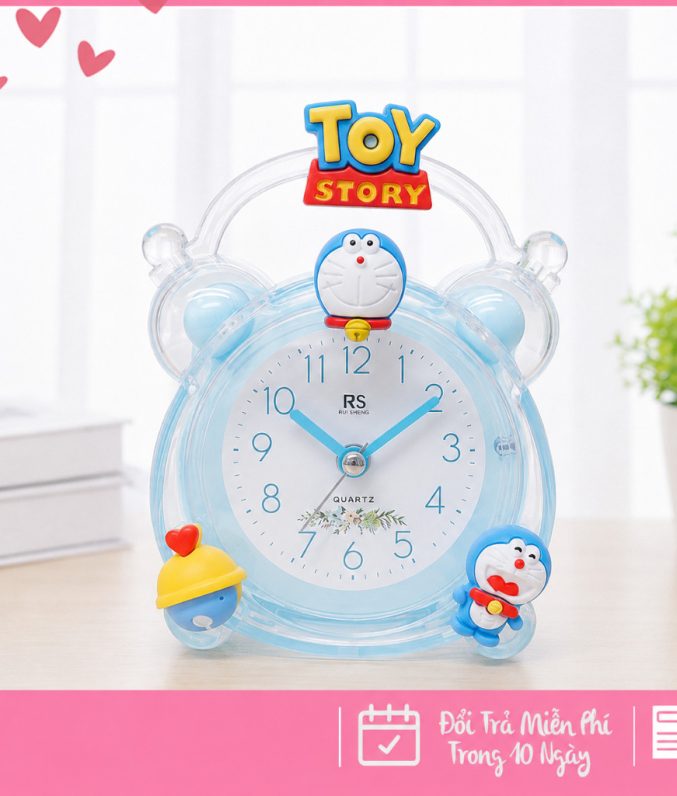 Đồng Hồ Báo Thức Hình Nhân Vật Hoạt Hình Dễ Thương Cho Bé