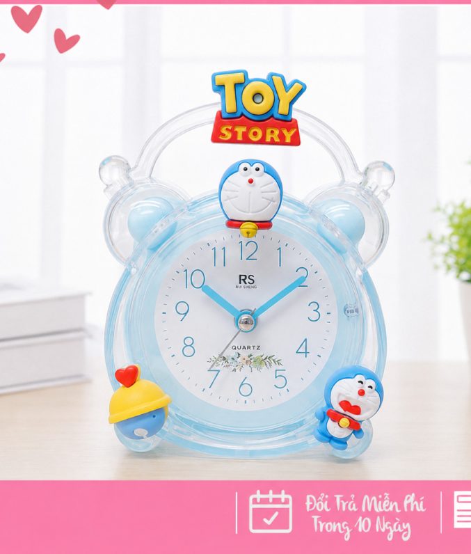 Đồng Hồ Báo Thức Hình Nhân Vật Hoạt Hình Dễ Thương Cho Bé