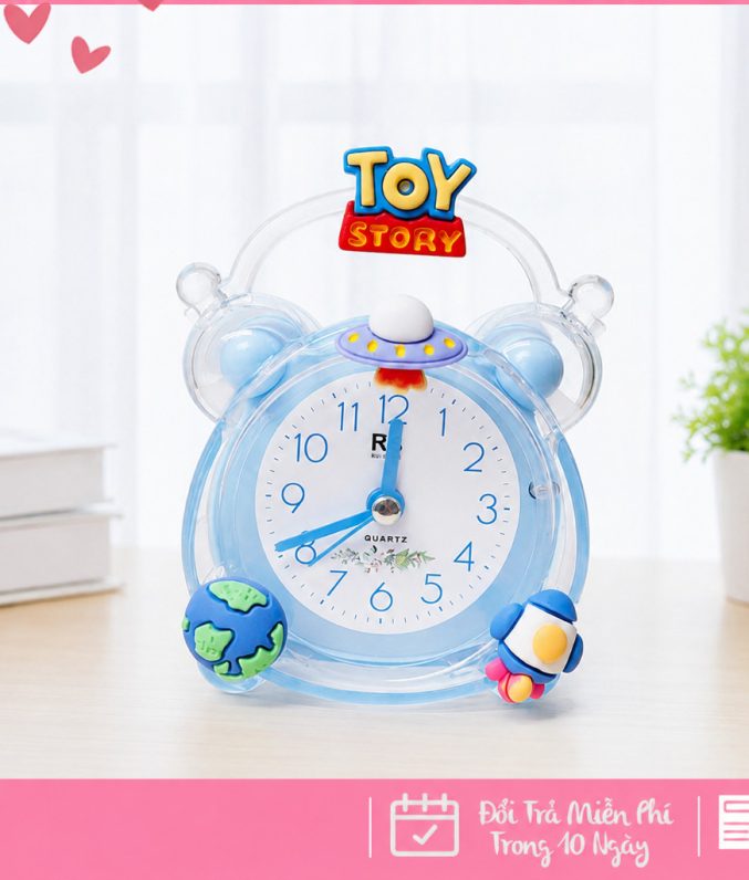 Đồng Hồ Báo Thức Hình Nhân Vật Hoạt Hình Dễ Thương Cho Bé