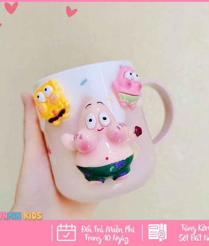 Cốc Uống Nước Cho Bé, Cốc Đánh Răng Cho Bé Hình Nhân Vật Hoạt Hình Dễ Thương
