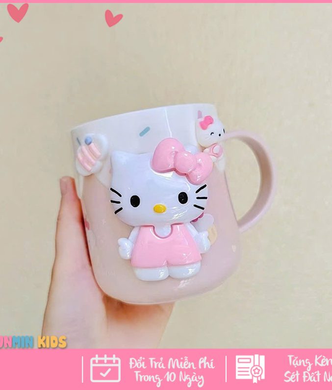 Cốc Uống Nước Cho Bé, Cốc Đánh Răng Cho Bé Hình Nhân Vật Hoạt Hình Dễ Thương