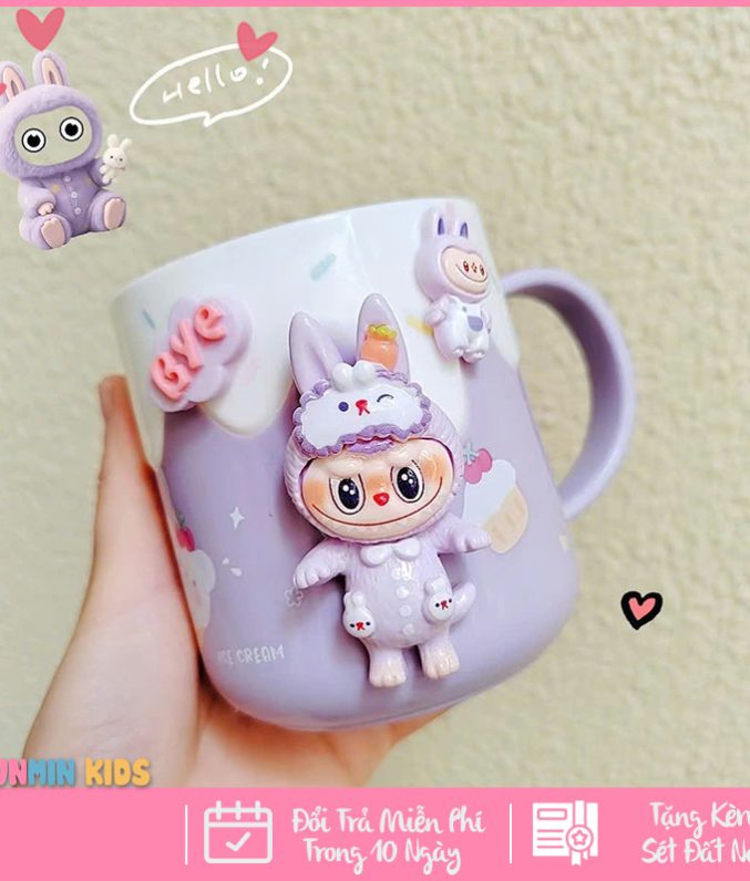 Cốc Uống Nước Cho Bé, Cốc Đánh Răng Cho Bé Hình Nhân Vật Hoạt Hình Dễ Thương