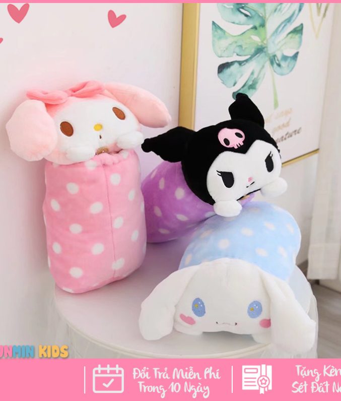 Bộ Chăn Gối Ôm Hình Dễ Thương Cho Bé
