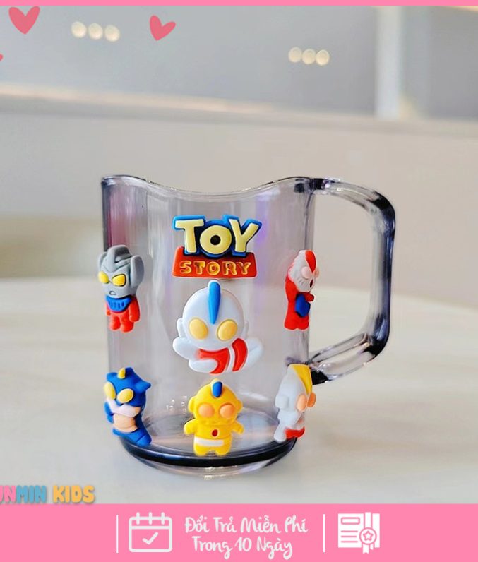 Cốc Đánh Răng 3D Cho Bé – Nhân Vật Dễ Thương bé yêu thích
