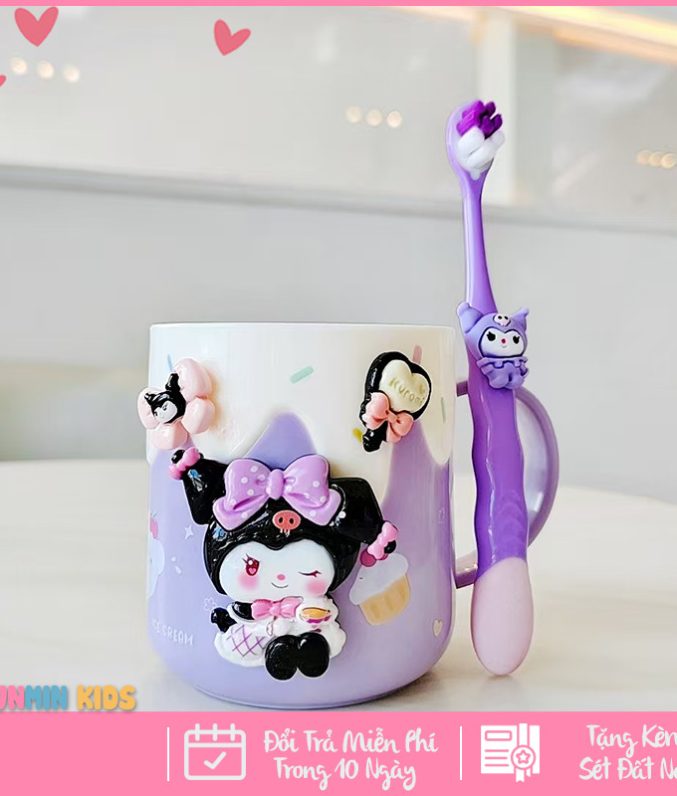 Cốc Uống Nước Cho Bé, Cốc Đánh Răng Cho Bé Hình Nhân Vật Hoạt Hình Dễ Thương